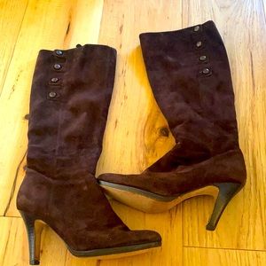 Cole Haan Chocolate Suede Boots